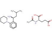 (S)-3-甲基-1-[2-(1-哌啶基)苯基]丁胺.N-乙酰-L-谷氨酸盐