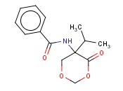 <span class='lighter'>DL-5-Benzoylamino-5-isopropyl-4-oxo-1,3-dioxane</span>