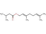 <span class='lighter'>TRANS-3</span> <span class='lighter'>7-DIMETHYL-2</span> <span class='lighter'>6-OCTADIEN-1-OL</span> <span class='lighter'>METHYLBUTYRATE</span>