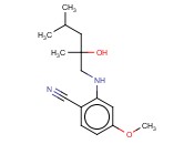 2-[(2-HYDROXY-2,4-DIMETHYLPENTYL)AMINO]-<span class='lighter'>4-METHOXYBENZONITRILE</span>