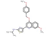 2-(2-<span class='lighter'>Isopropylamino</span>-thiazol-4-yl)-4-(4-methoxybenzyloxy)-7-methoxy quinoline