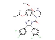 4-[4,5-BIS(3,4-CHLOROPHENYL)-2-(2-ISOPROPOXY-4-METHOXY-PHENYL)-4,5-DIHYDRO-IMIDAZOLE-1-CARBOXYL]-PIPERAZIN-2-ONE