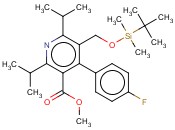 METHYL 5-(TERT-BUTYLDIMETHYLSILYLOXYMETHYL)-2,6-DIISOPROPYL-4-(4-FLUOROPHENYL)-PYRIDINE-3-CARBOXYLATE