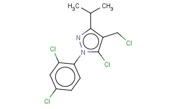 5-CHLORO-4-(CHLOROMETHYL)-1-(2,4-DICHLOROPHENYL)-3-(PROPAN-2-YL)-1H-PYRAZOLE