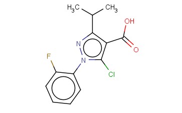 5-CHLORO-1-(2-FLUOROPHENYL)-3-(PROPAN-2-YL)-1H-PYRAZOLE-4-CARBOXYLIC ACID