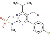5-(Bromomethyl)-4-(4-fluorophenyl)-6-isopropyl-2-[methyl(methylsulfonyl)amino]pyrimidine