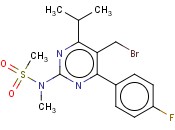 N-[5-Bromomethyl-4-(4-fluorophenyl)-6-isopropylpyrimidine-2-yl]-N-methylmethane sulfonamide