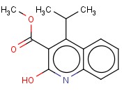 2-HYDROXY-4-ISOPROPYL-3-QUINOLINE <span class='lighter'>CARBOXYLIC</span> ACID METHYL <span class='lighter'>ESTER</span>