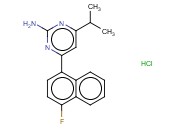 4-(4-FLUORO-1-NAPHTHALENYL)-6-(1-METHYLETHYL)-2-PYRIMIDINAMINE HYDROCHLORIDE