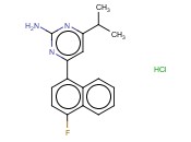 4-(4-FLUORONAPHTHALEN-1-<span class='lighter'>YL</span>)-6-ISOPROPYLPYRIMIDIN-2-<span class='lighter'>AMINE</span>