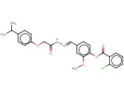 4-(2-((4-ISOPROPYLPHENOXY)AC)CARBOHYDRAZONOYL)-2-METHOXYPHENYL <span class='lighter'>2-CHLOROBENZOATE</span>