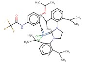 [1,3-二(2,6-二-<span class='lighter'>异</span>丙基苯基)-4,5-二氢咪唑-2-亚基]-[2-<span class='lighter'>异</span><span class='lighter'>丙</span><span class='lighter'>氧基</span>-5-(三氟乙酰氨基)苯基]亚甲基钌(II),二氯