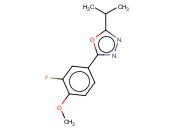 2-(3-FLUORO-4-METHOXY-PHENYL)-5-ISOPROPYL-[1,3,4]OXADIAZOLE