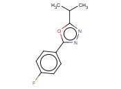 2-(4-FLUORO-PHENYL)-5-ISOPROPYL-[1,3,4]OXADIAZOLE