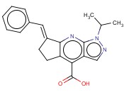 7-BENZYLIDENE-1-ISOPROPYL-1,5,6,7-TETRAHYDRO-1,2,8-TRIAZA-S-INDACENE-4-CARBOXYLIC ACID
