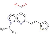 1-ISOPROPYL-6-(2-THIOPHEN-2-YL-VINYL)-1H-PYRAZOLO[3,4-B]PYRIDINE-4-CARBOXYLIC ACID