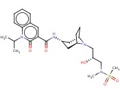 1,2-二氢-N-[(3-内)-8-[(2R)-2-<span class='lighter'>羟基</span>-3-[甲基(<span class='lighter'>甲</span>磺酰基)氨基]丙基]-8-<span class='lighter'>氮</span><span class='lighter'>杂</span>双<span class='lighter'>环</span>[3.2.1]辛-3-基]-1-(1-甲基乙基)-2-氧代-3-喹啉甲酰胺