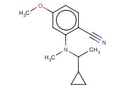 2-[(1-CYCLOPROPYLETHYL)(METHYL)AMINO]-<span class='lighter'>4-METHOXYBENZONITRILE</span>