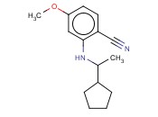 2-[(1-CYCLOPENTYLETHYL)AMINO]-<span class='lighter'>4-METHOXYBENZONITRILE</span>