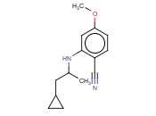 2-[(1-CYCLOPROPYLPROPAN-2-YL)AMINO]-<span class='lighter'>4-METHOXYBENZONITRILE</span>