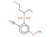 2-(4-CHLOROBUTANE-2-SULFONYL)-<span class='lighter'>4-METHOXYBENZONITRILE</span>