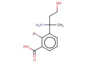 3-(1-AMINO-3-HYDROXY-1-METHYLPROPYL)-<span class='lighter'>2-BROMOBENZOIC</span> ACID