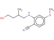 2-[(4-HYDROXY-2-METHYLBUTYL)AMINO]-<span class='lighter'>4-METHOXYBENZONITRILE</span>