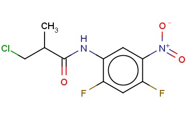 3-CHLORO-N-(2,4-DIFLUORO-5-NITROPHENYL)-2-METHYLPROPANAMIDE
