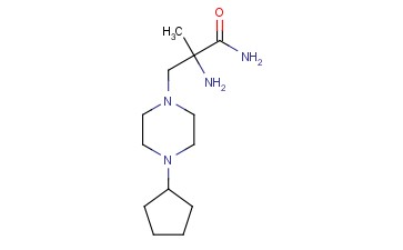 2-AMINO-3-(4-CYCLOPENTYLPIPERAZIN-1-YL)-2-METHYLPROPANAMIDE