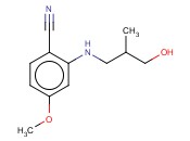 2-[(3-HYDROXY-2-METHYLPROPYL)AMINO]-<span class='lighter'>4-METHOXYBENZONITRILE</span>