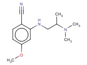 2-([2-(DIMETHYLAMINO)PROPYL]AMINO)-<span class='lighter'>4-METHOXYBENZONITRILE</span>