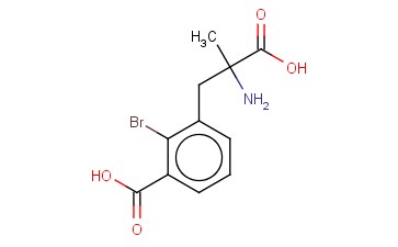 3-(2-AMINO-2-CARBOXYPROPYL)-<span class='lighter'>2-BROMOBENZOIC</span> ACID