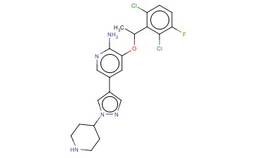 3-(1-(2,6-<span class='lighter'>DICHLORO-3-FLUOROPHENYL</span>)ETHOXY)-5-(1-(PIPERIDIN-4-YL)-1H-PYRAZOL-4-YL)PYRIDIN-2-AMINE