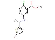 METHYL 5-([1-(5-BROMOTHIOPHEN-2-YL)ETHYL]AMINO)-<span class='lighter'>2-CHLOROBENZOATE</span>