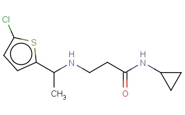 3-([1-(5-CHLOROTHIOPHEN-2-YL)ETHYL]AMINO)-N-CYCLOPROPYLPROPANAMIDE