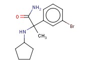 2-(<span class='lighter'>3-BROMOPHENYL</span>)-2-(CYCLOPENTYLAMINO)PROPANAMIDE