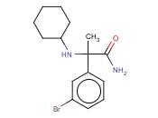 2-(<span class='lighter'>3-BROMOPHENYL</span>)-2-(CYCLOHEXYLAMINO)PROPANAMIDE