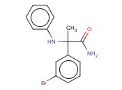 2-(<span class='lighter'>3-BROMOPHENYL</span>)-2-(PHENYLAMINO)PROPANAMIDE