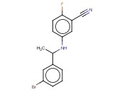 5-([1-(3-BROMOPHENYL)ETHYL]AMINO)-<span class='lighter'>2-FLUOROBENZONITRILE</span>