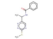 N-(1-(3-(METHYLTHIO)-1,2,4-TRIAZIN-6-YL) ETHYL)BENZAMIDE