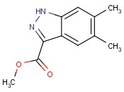 1H-INDAZOLE-3-CARBOXYLIC ACID, <span class='lighter'>5,6-DIMETHYL-</span>, METHYL ESTER