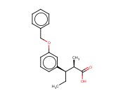 BENZENEPROPANOIC ACID, BETA-ETHYL-ALPHA-METHYL-3-(PHENYLMETHOXY)-, (ALPHAR,BETAR)