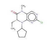 (R)-2-CHLORO-8-CYCLO<span class='lighter'>PENTYL</span>-7-ETHYL-5-METHYL-7,8-DIHYDROPTERIDIN-6(5H)-ONE