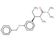 BENZENEPROPANAMIDE, N,N-DIMETHYL-BETA-ETHYL-ALPHA-METHYL-3-(PHENYLMETHOXY)-, (ALPHAR,BETAS)
