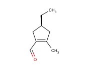 1-<span class='lighter'>环</span>戊烯-1-<span class='lighter'>甲醛</span>,4-乙基-2-甲基-2-(4S)-(9CI)