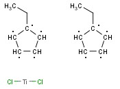 <span class='lighter'>二</span>(乙基环戊<span class='lighter'>二</span>烯基)<span class='lighter'>二</span>氯化钛(IV)