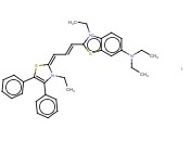 3, 3'-DIETHYL-6-DIETHYLAMINO-4', 5'-DIPHENYLBENZOTHIAZOLO-THIAZOLO-2, 2'-TRIMETHINECYANINE IODIDE
