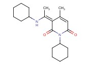 1-CYCLOHEXYL-3-(1-CYCLOHEXYLAMINO-ETHYLIDENE)-4-METHYL-3H-PYRIDINE-2,6-DIONE