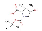 (2S,4S)-N-叔丁氧羰基-4-羟基-3,3-二<span class='lighter'>甲基</span><span class='lighter'>吡咯烷</span>-2-甲酸