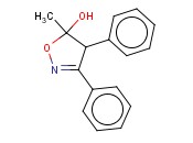 <span class='lighter'>5-METHYL-3,4-DIPHENYL-4,5-DIHYDROISOXAZOL-5-OL</span>